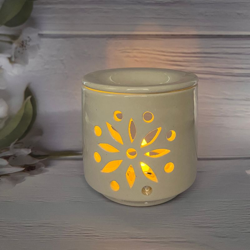 White Candle ceramic