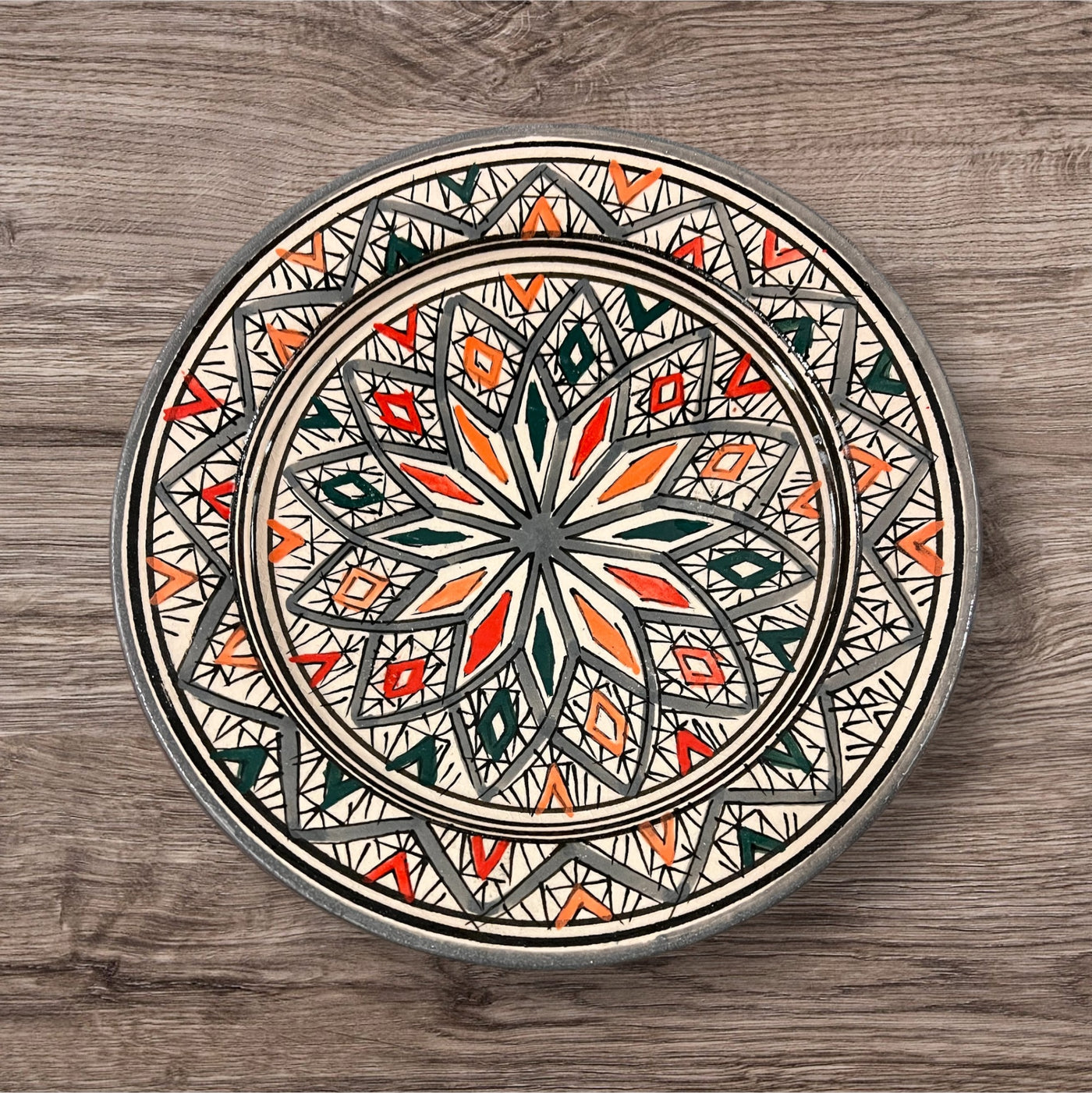 Set of 5  Flower Plate