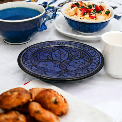 Set of 4 Blue Plate