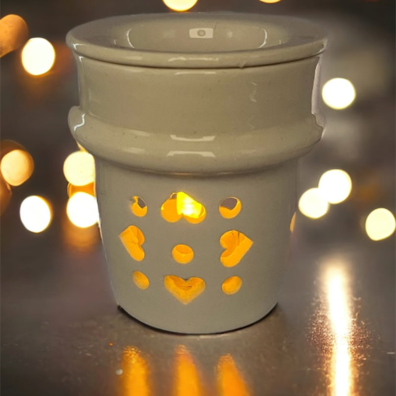 White Candle ceramic